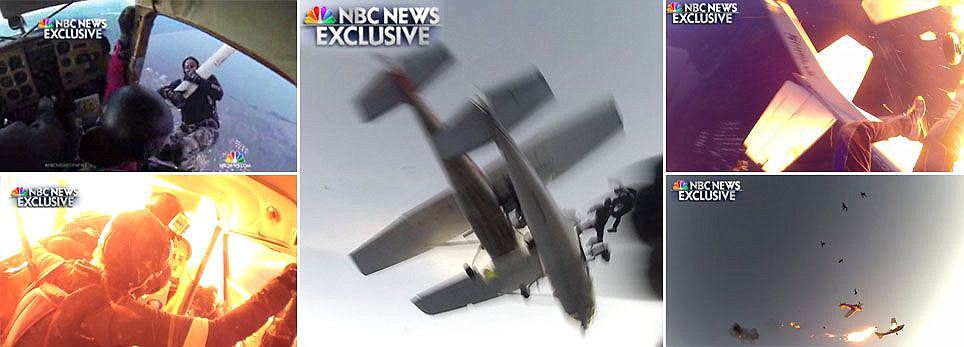 Tabrakan Pesawat Terekam Kamera di Helm Penerjun   Payung